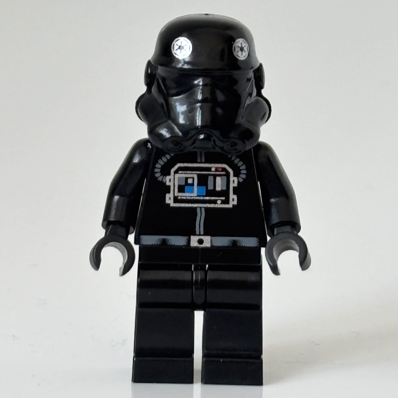Lego TIE Pilot, Plain Legs, Eyemask Head Print (87556 Helmet)