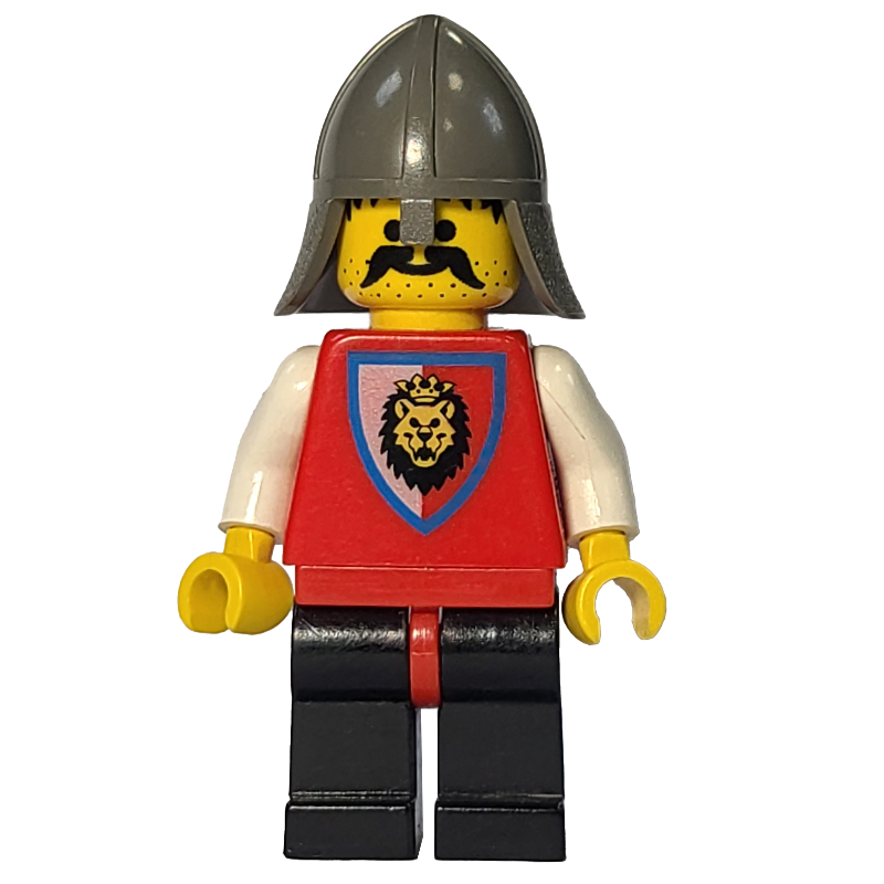Lego Knight (Royal Knights) - Black Legs, Dark Gray Neck-Protector
