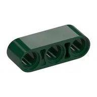 Technic Beam 1 x 3 Thick / Dark Green