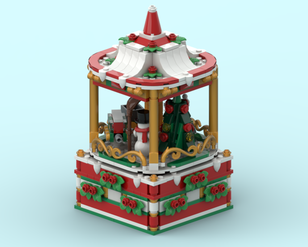 Lego Carousel for Christmas in winter