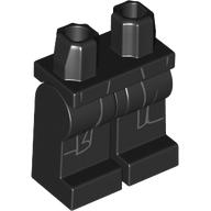 Lego Hips and Black Legs with Coat Tails, Without Shirt Tails Print / Black