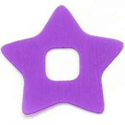 Clikits Icon Accent, Star 3 1/4 x 3 1/4 / Trans-Medium Purple