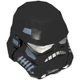 Helmet Stormtrooper, Shadow Trooper Print / Black