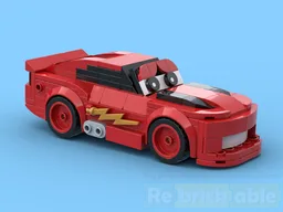 Red race car