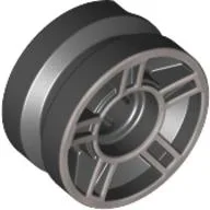 Wheel 11 x 6 mm with Five Spokes [Plain] / Black
