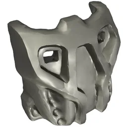 Large Figure Mask Krana Su / Pearl Dark Gray
