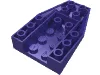 Brick Wedged, Sloped Inverted 6 x 4 with 2 Stud Connections / Dark Purple