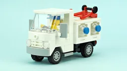 Bottled water delivery truck