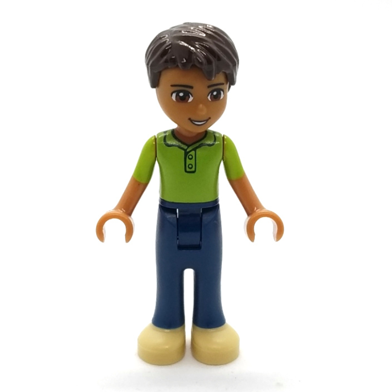 Lego Robert - Lime Vest, Dark Blue Trousers