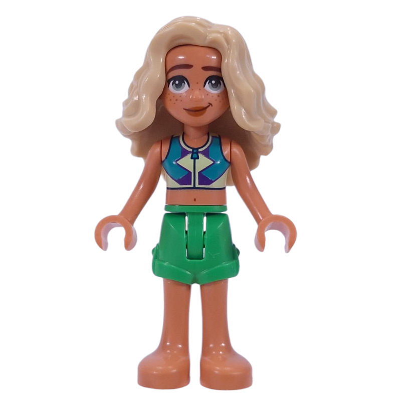 Lego Sage - Dark Azure Top, Bright Green Shorts