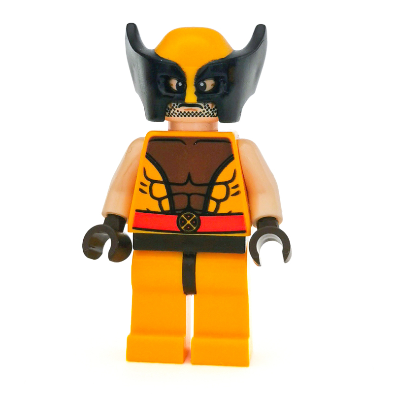 Lego Wolverine, Mask, Dark Brown Hands