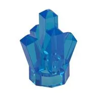 Rock 1 x 1 Crystal 5 Point / Trans-Dark Blue