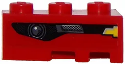 Wedge 3 x 2 Left with Chevrolet Camaro Car Headlight Pattern (Sticker) - Set 75874
