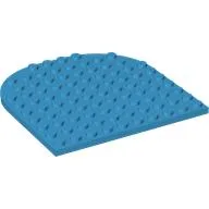 Plate 10 x 10 with Rounded End / Dark Azure