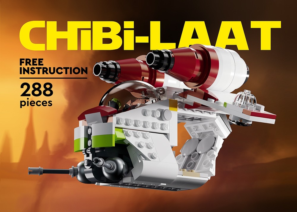 Lego Chibi LAAT _ Chibi Gunship