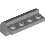 Lego Brick Curved 2 x 4 x 1 1/3 / Light Bluish Gray