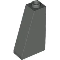 Brick Sloped 75° 2 x 1 x 3 with Open Stud / Dark Gray
