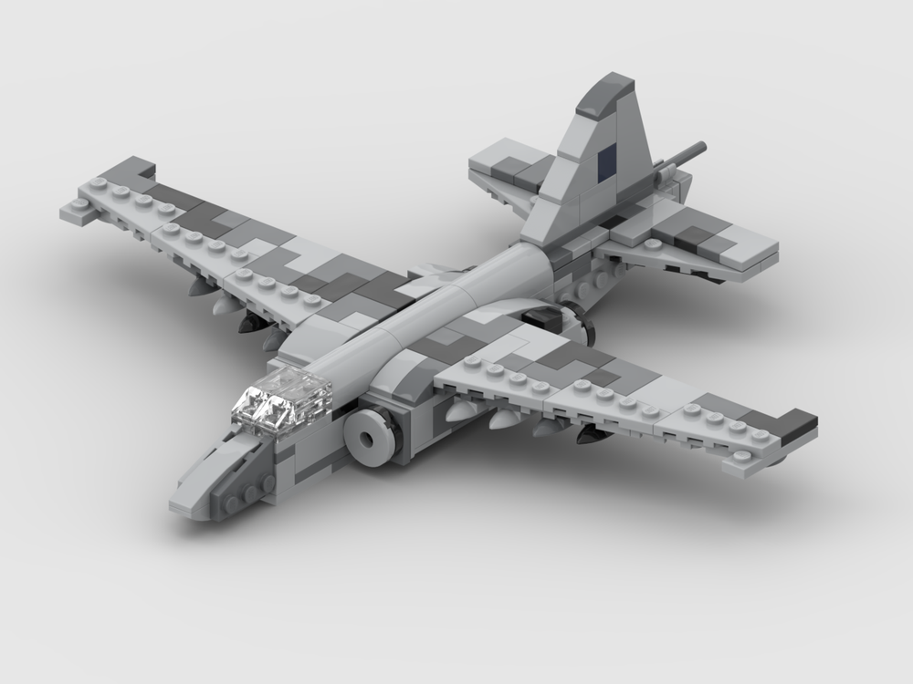 Lego Su-25 M1 (UKRAINIAN livery) Grach / Frogfoot Mini-Scale