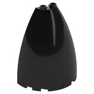 Cone Half 6 x 3 x 6 (Elliptic Paraboloid) / Black