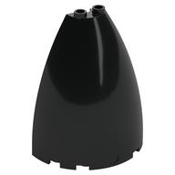 Lego Cone Half 6 x 3 x 6 (Elliptic Paraboloid) / Black