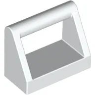 Tile Special 1 x 2 with Handle / White