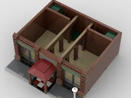 Empty Brown Building