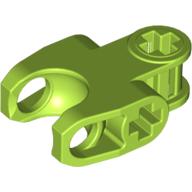 Lego Technic Axle Connector 2 x 3 with Ball Socket, Closed Sides, Squared Ends / Lime