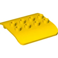 Duplo Train Cab Roof 4 x 4 with 2 x 4 Studs / Yellow