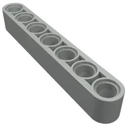 Technic Beam 1 x 7 Thick / Light Gray
