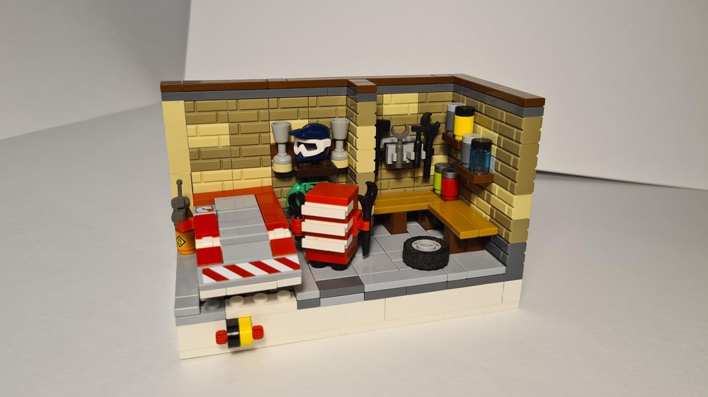 Lego Motorcycle repair shop
