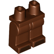Lego Hips and Reddish Brown Legs with Dark Brown Hooves Print / Reddish Brown