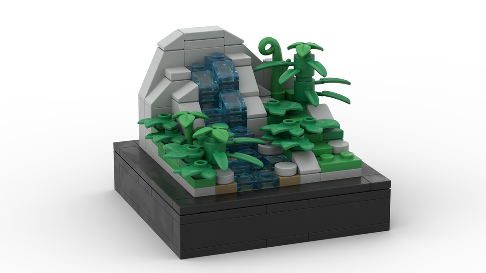Lego A quiet river in the woods