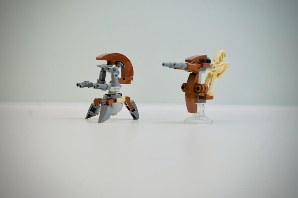 Lego Droideka and stap speeder