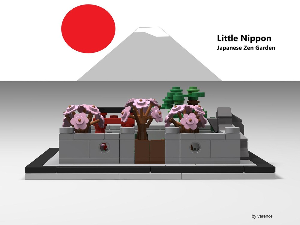 Lego ,,little nippon,, japanese zen garden