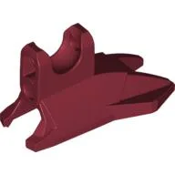 Large Figure Foot, Clawed with Ball Joint Socket / Dark Red