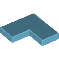 Tile 2 x 2 Corner / Medium Azure