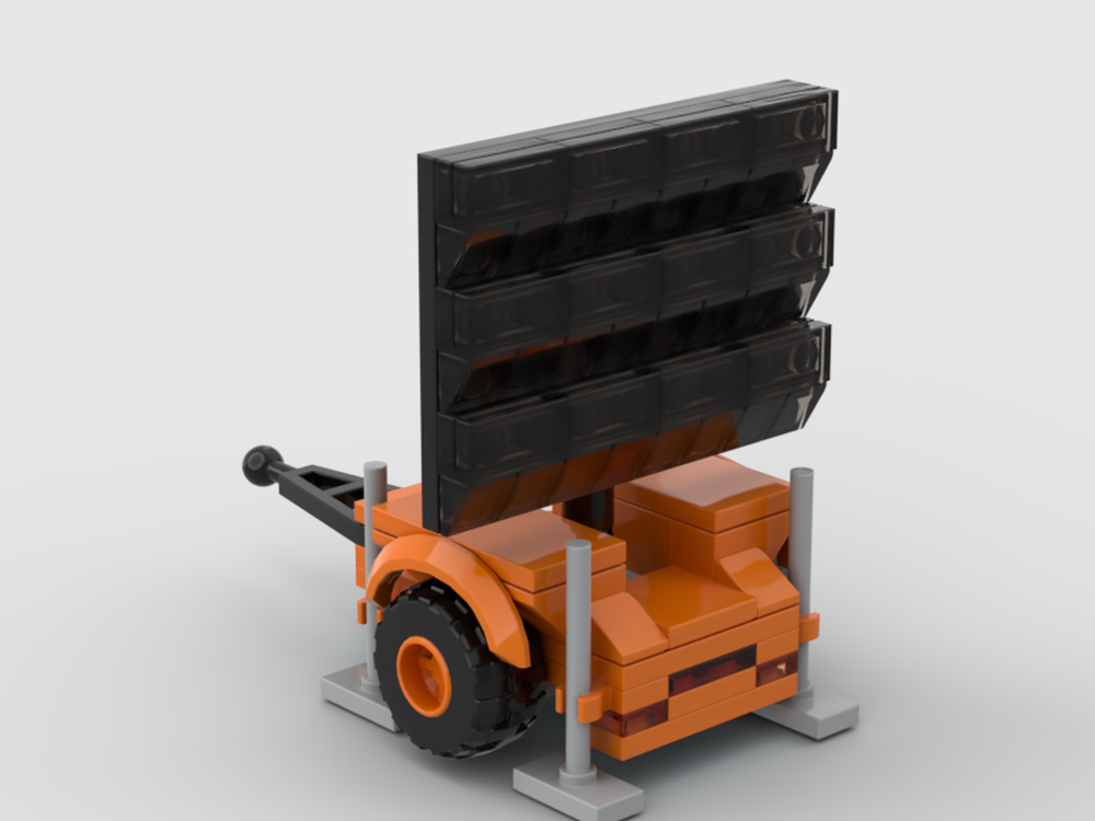 Lego Construction Message Board Trailer