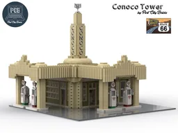 The Conoco Tower Station - Get Your Bricks on Route 66