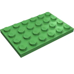 Plate 4 x 6 / Bright Green
