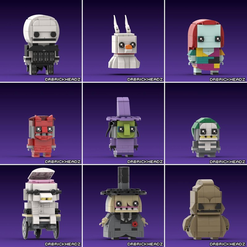 Lego Nightmare Before Christmas Brickheadz Collection