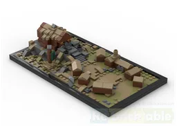 Edoras miniatur diorama