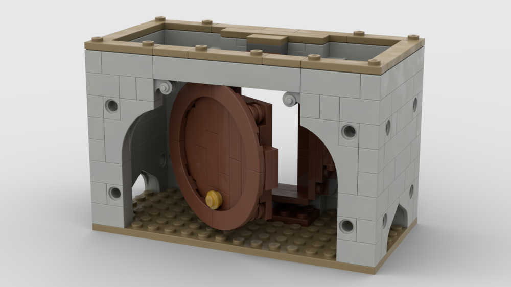 Lego Entrance to Hufflepuff Common Room