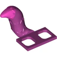 Minifig Hipwear Tail Raccoon / Cat / Fox Costume with Dark Pink Tip Print (Cheshire Cat) / Magenta