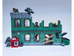 Fallout 4: Damaged Building Diorama Display