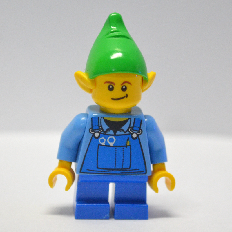 Lego Elf, Blue Overalls