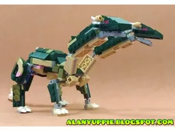 Transformers two-headed dragon using LEGO Creator set 31121: Crocodile