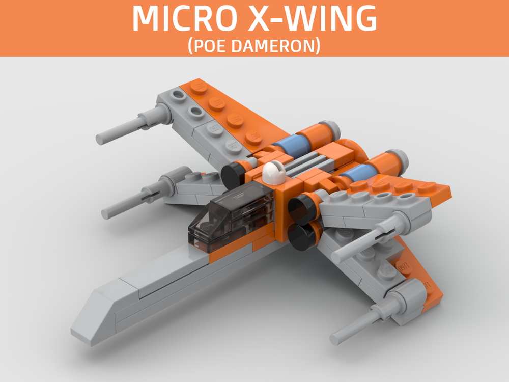Lego Micro Poe Dameron's X-Wing