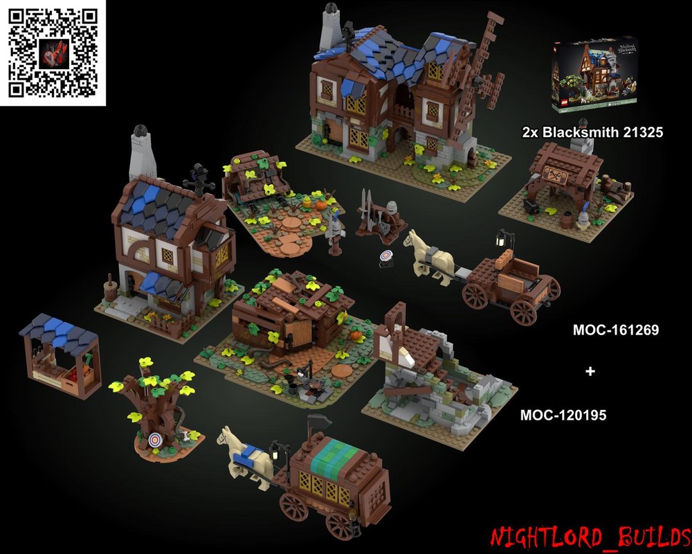 Lego Medieval Village Combo Pack #1 and #2