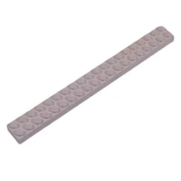 Modulex Brick 2 x 20 with M on Studs / Modulex White