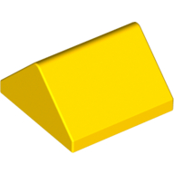 Lego Brick Sloped 45° 2 x 2 Double / Yellow